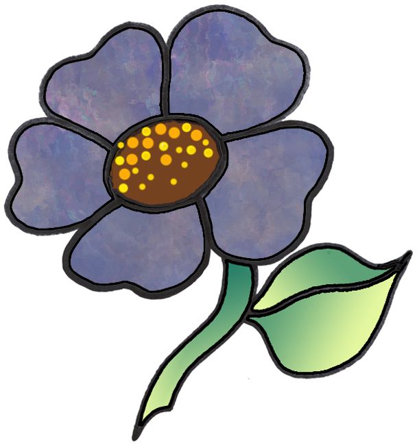 608x650 Artbyjean Blog Clipart Large Single Blossoms