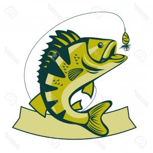 300x300 Royalty Free Clip Art Vector Angling Logo Of A Black And White