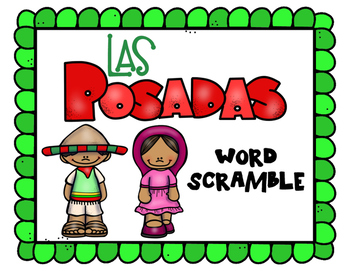 350x271 Las Posadas Word Scramble By Tn Teacher Teachers Pay Teachers
