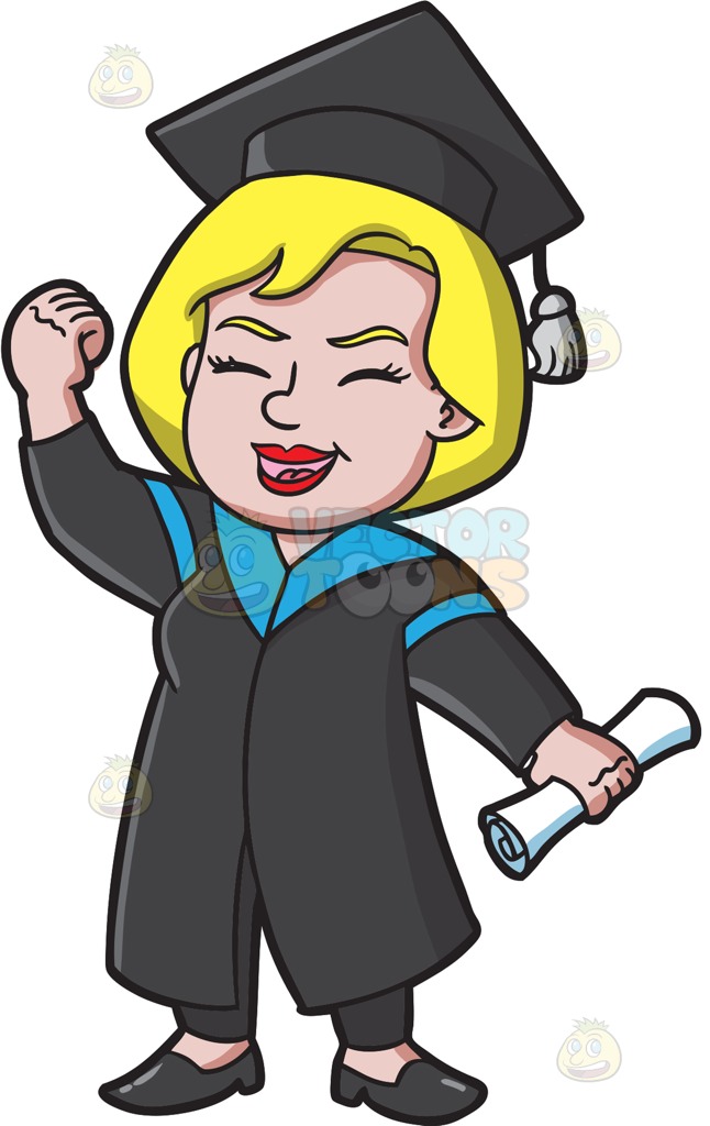 646x1024 A Very Happy Woman Who Just Graduated At Las Vegas Strip At Night