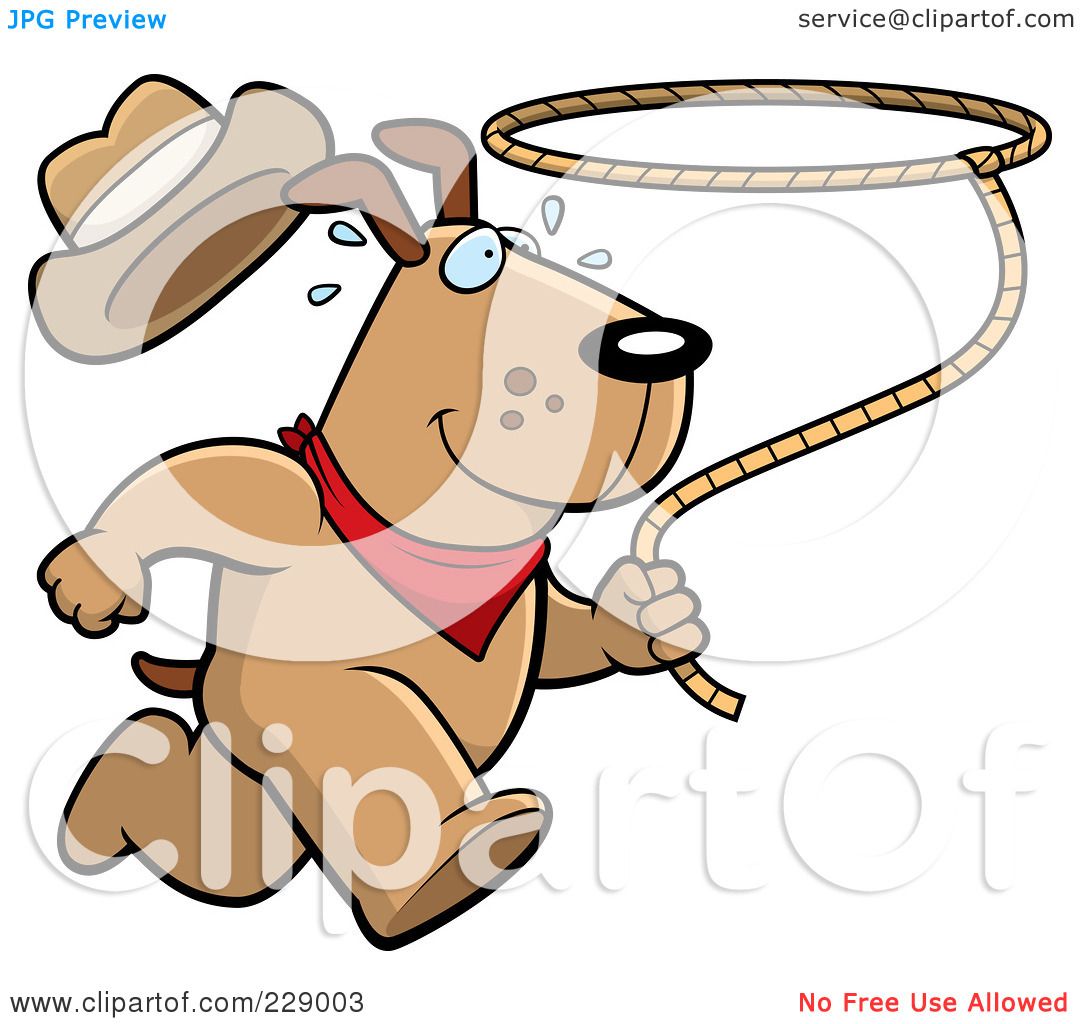 1080x1024 Royalty Free (Rf) Clipart Illustration Of A Rodeo Dog Running