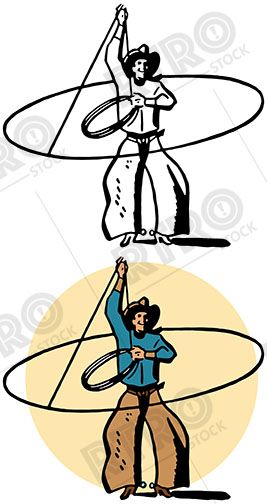 267x504 A Cowboy In Chaps Twirling A Lasso