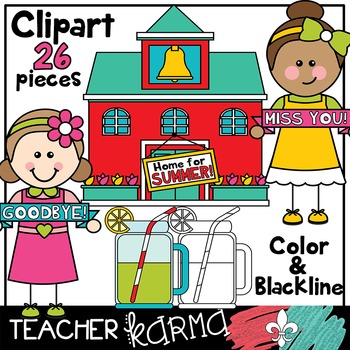 350x350 Last Day Of School Clipart Bundle By Teacher Karma Tpt