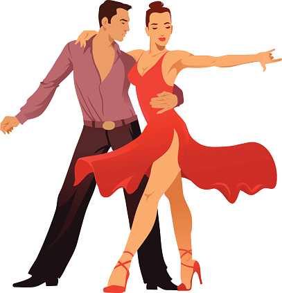 407x422 Latin Dancer Clipart