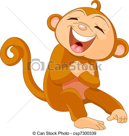 444x470 Laughing Clipart Free Laughing Monkey Funny Cute Little Monkey