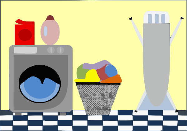600x423 Cute Laundry Room Clip Art