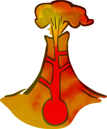 346x417 Lava Clipart Vulcano