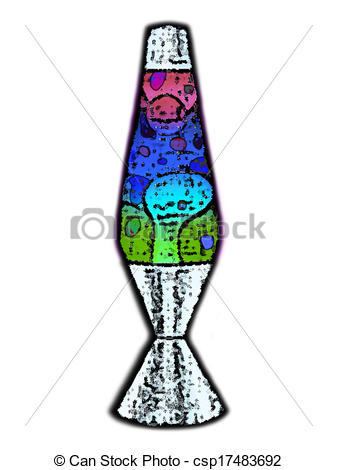 337x470 Lava Lamp Retro Lava Lamp. Stock Illustration