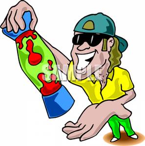 297x300 A Grinning Teenager Holding Up A Lava Lamp
