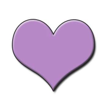 350x350 Free Low Resolution Clipart Graphic Of A Lavender Heart Valentine
