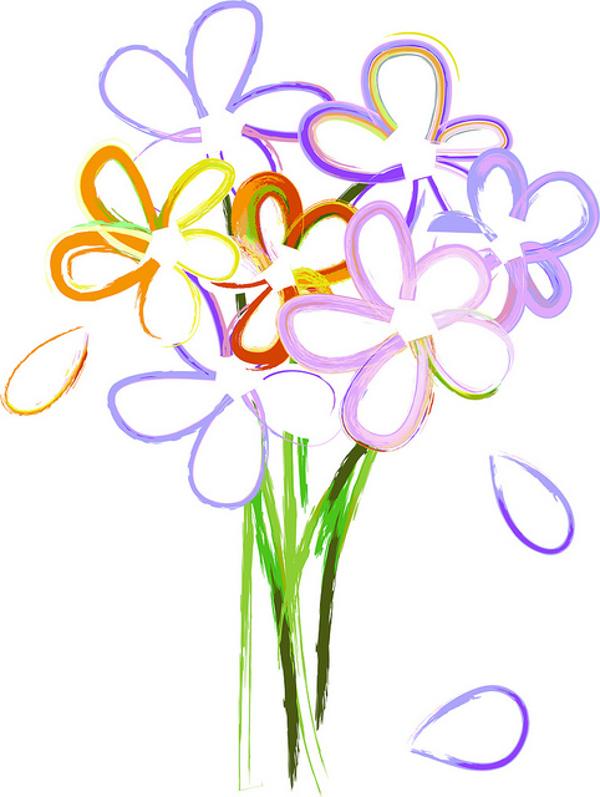 600x797 Bouquet Clipart Purple Bouquet 3092973