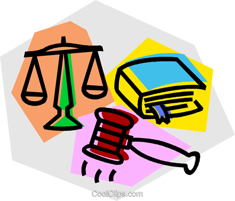 480x411 Gavel, Law Book, And Scales Of Justice Royalty Free Vector Clip