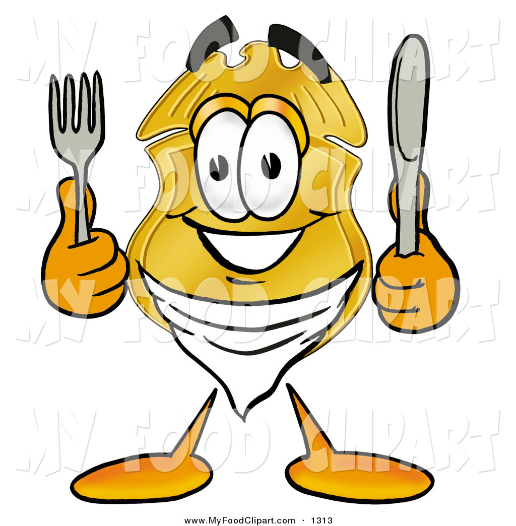 1024x1044 Food Cliprt Of Police Badge Mascot Cartoon Character Holding