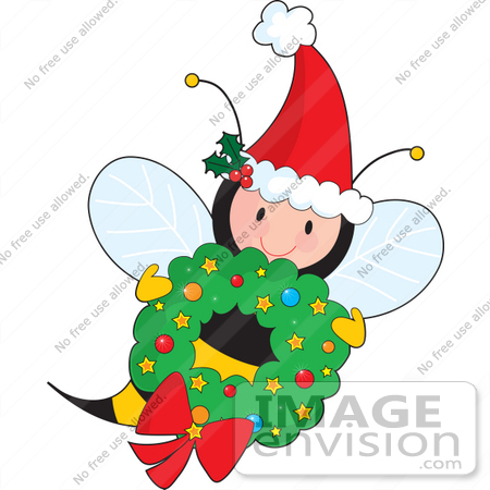 450x450 Bee Clipart Christmas
