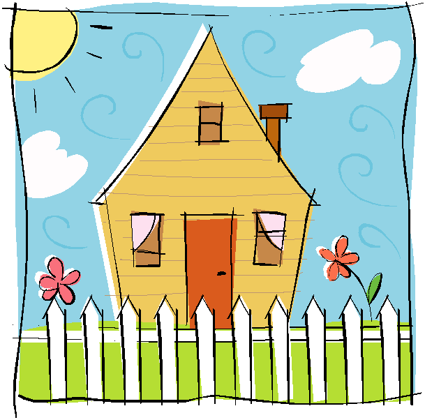 609x602 Home Clip Art