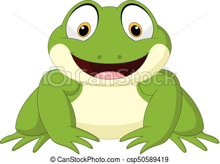 450x336 Vector Illustration Of Cartoon Frog Isolated On White Vector