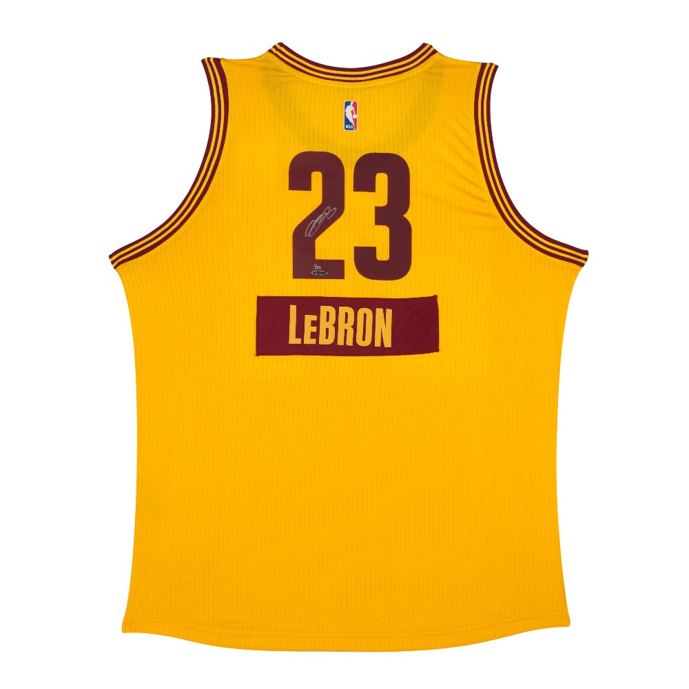 1000x1000 Lebron James Autographed Cleveland Cavaliers Swingman Christmas Jersey
