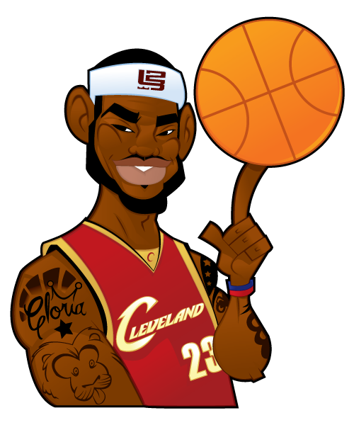 500x600 Lebron James Clipart Png