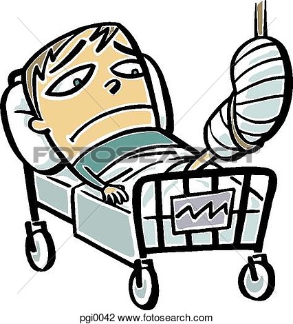 426x470 Funny Broken Leg Clipart