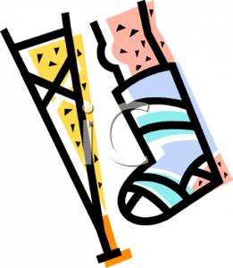 261x300 A Broken Leg And A Crutch