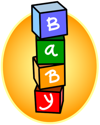 319x400 Baby Blocks Clipart