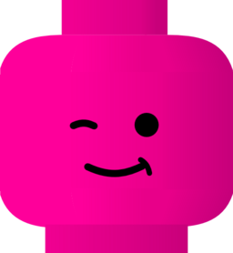 256x278 Lego Clipart Pink