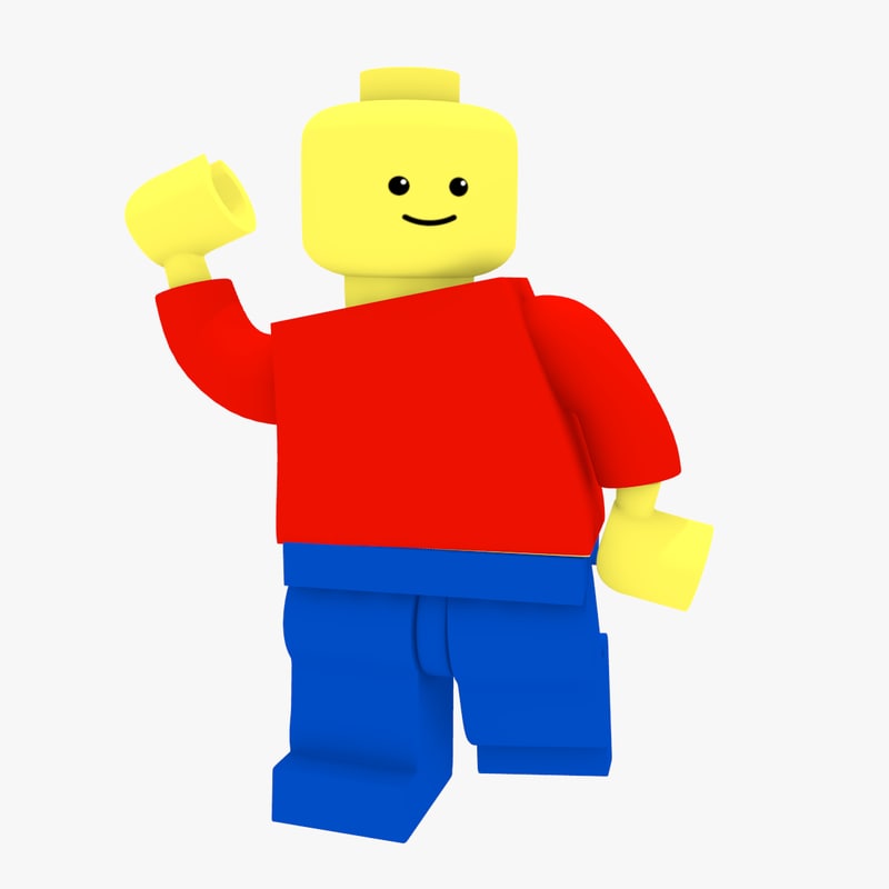 800x800 Free Lego Minifigure Brick Figure 3d Model