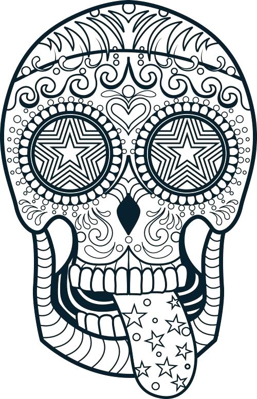 500x777 Printable Skull Coloring Pages