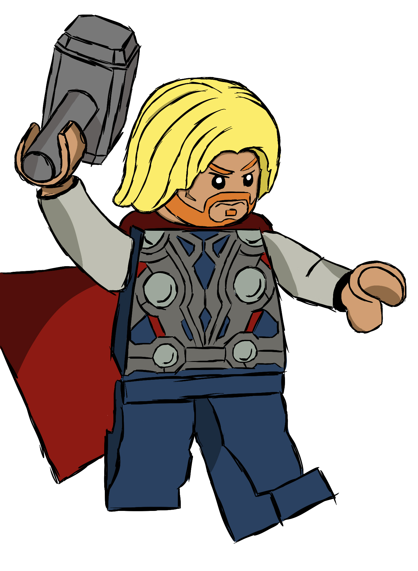1408x1920 Thor Clipart Lego