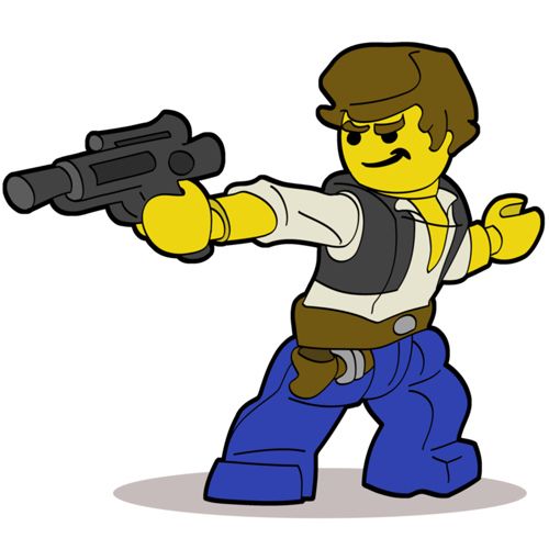 500x500 Han Solo Fan Art Legos