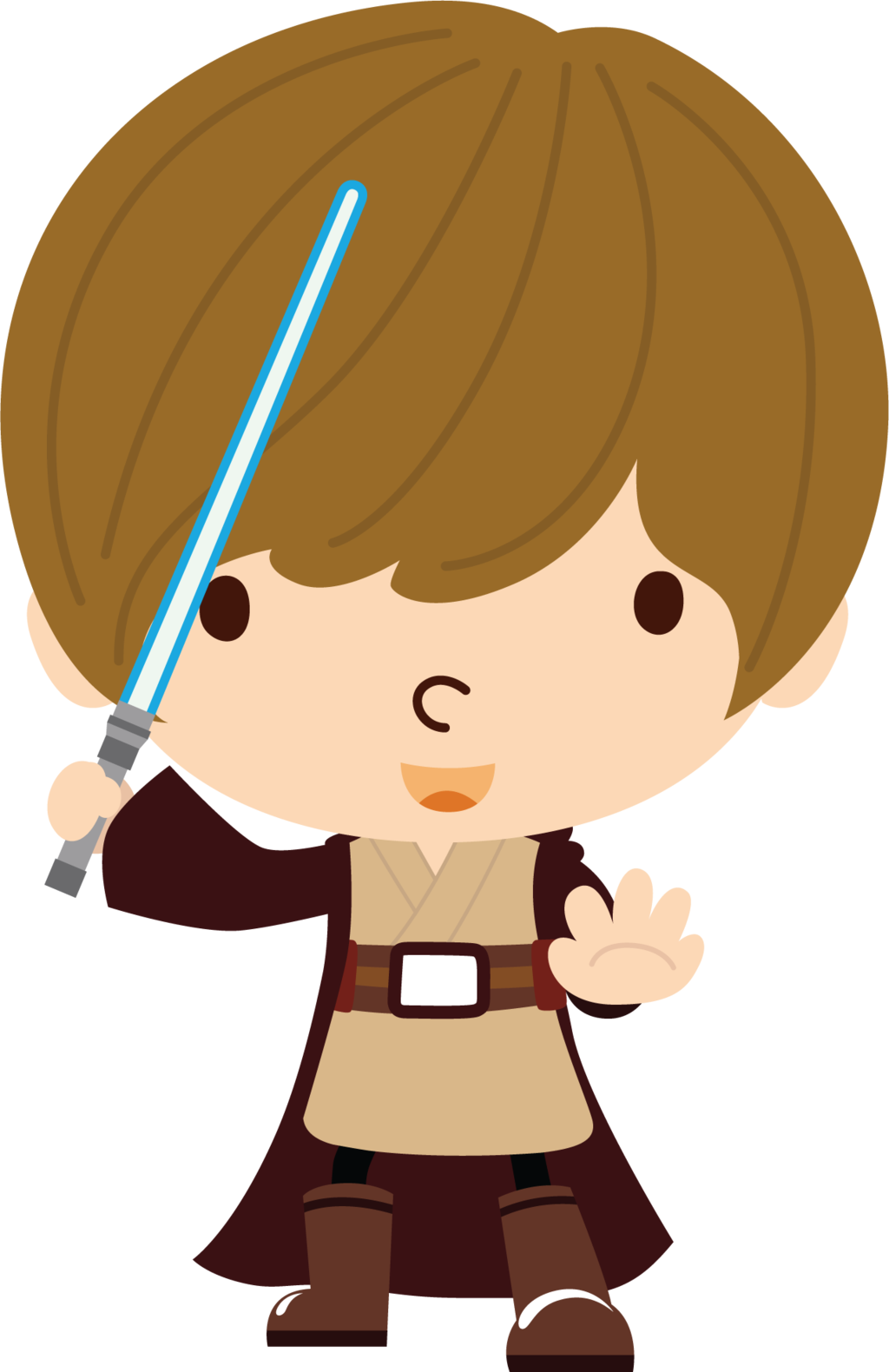 1024x1580 Star Wars Obi Wan Blue Lightsaber By Chrispix326