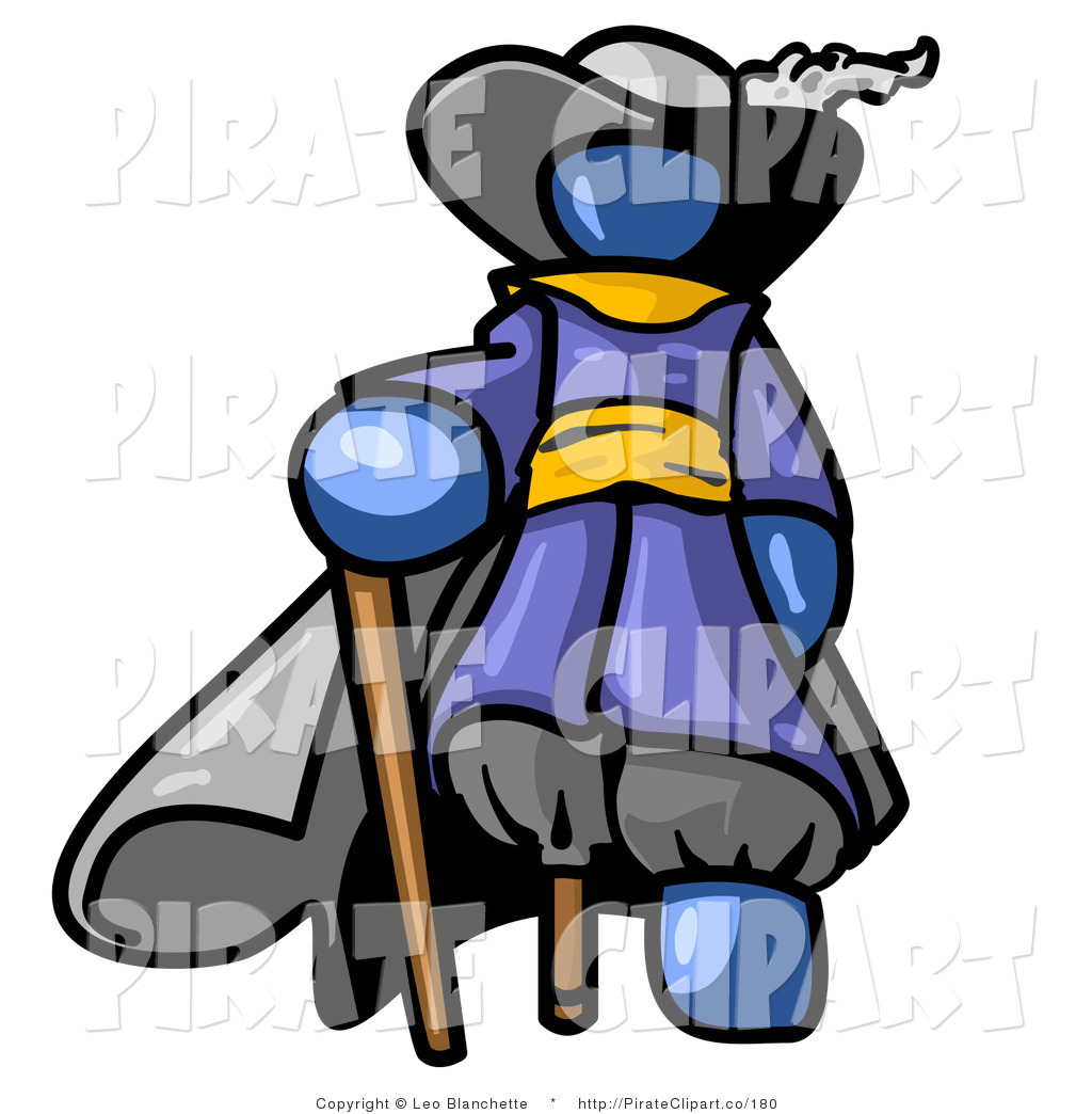 1024x1044 Vector Clip Art Of A Blue Pirate By Leo Blanchette