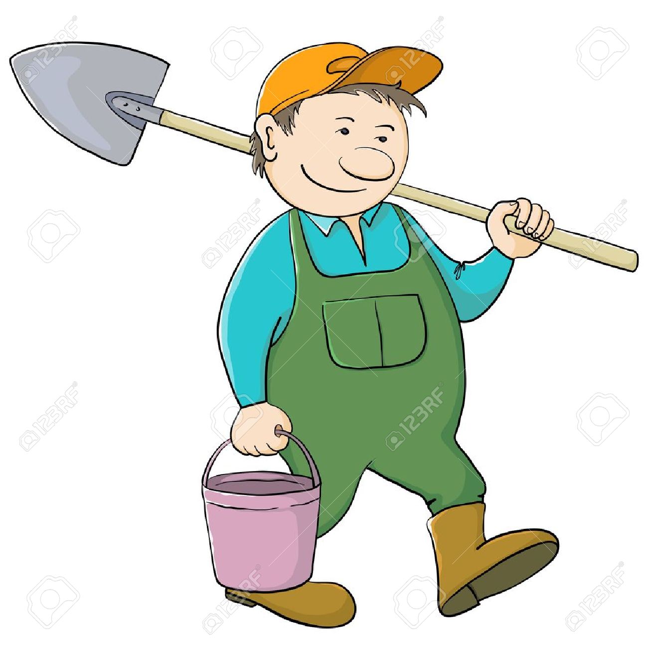 1300x1300 Man Clipart Gardening