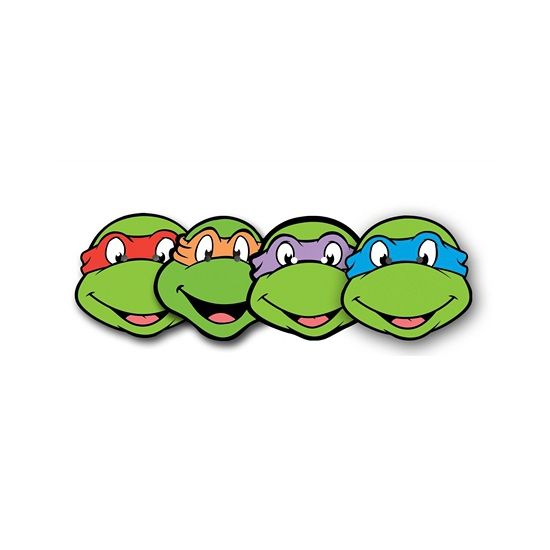 550x550 Set Van 4 Ninja Turtles Maskers. Kartonnen Maskers, Van De 4 Ninja
