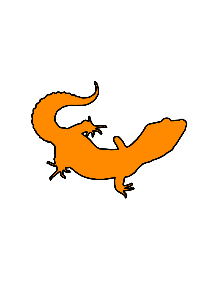 744x1052 Leopard Gecko Outline By Ludothegreat