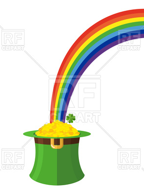 294x400 Leprechaun Hat And Rainbow. St. Patrick's Day In Ireland. Royalty