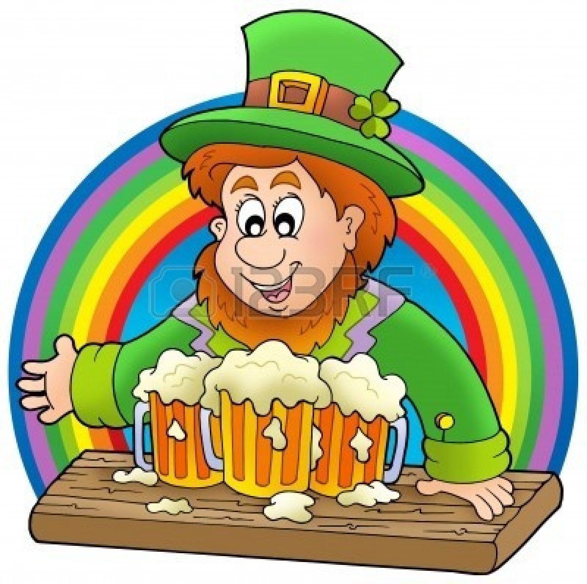 1200x1194 Leprechaun With Beer St. Patrick's Day