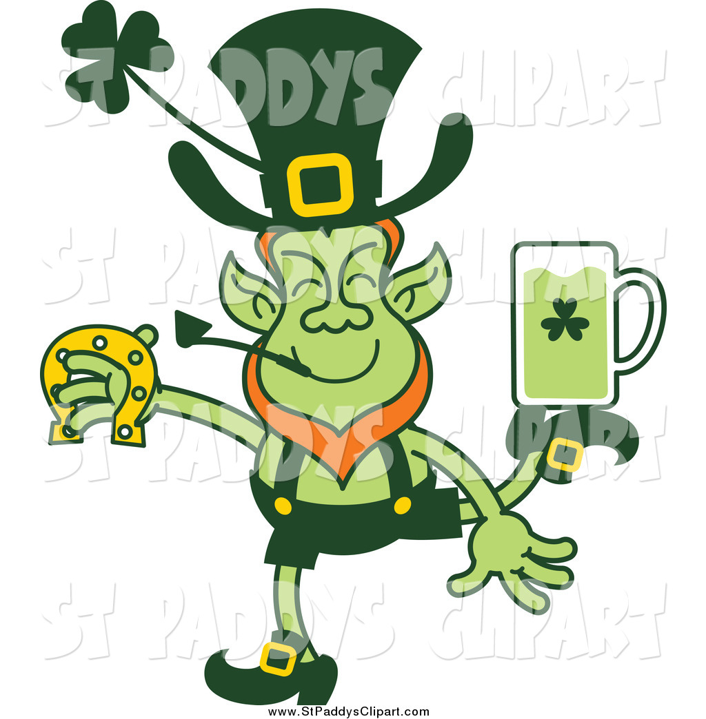 1024x1044 Vector Cliprt Of St Patricks Day Leprechaun Dancing
