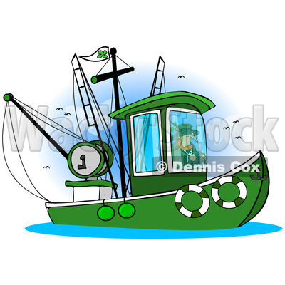 400x400 Royalty Free (Rf) Cliprt Illustration Of Leprechaun Steering