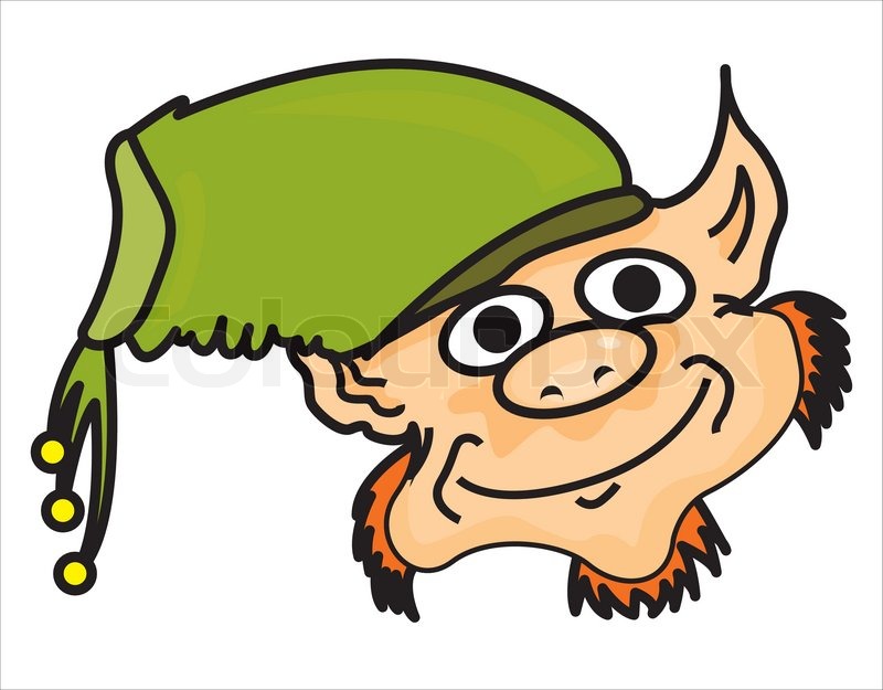 800x625 Funny Leprechaun Face Stock Vector Colourbox