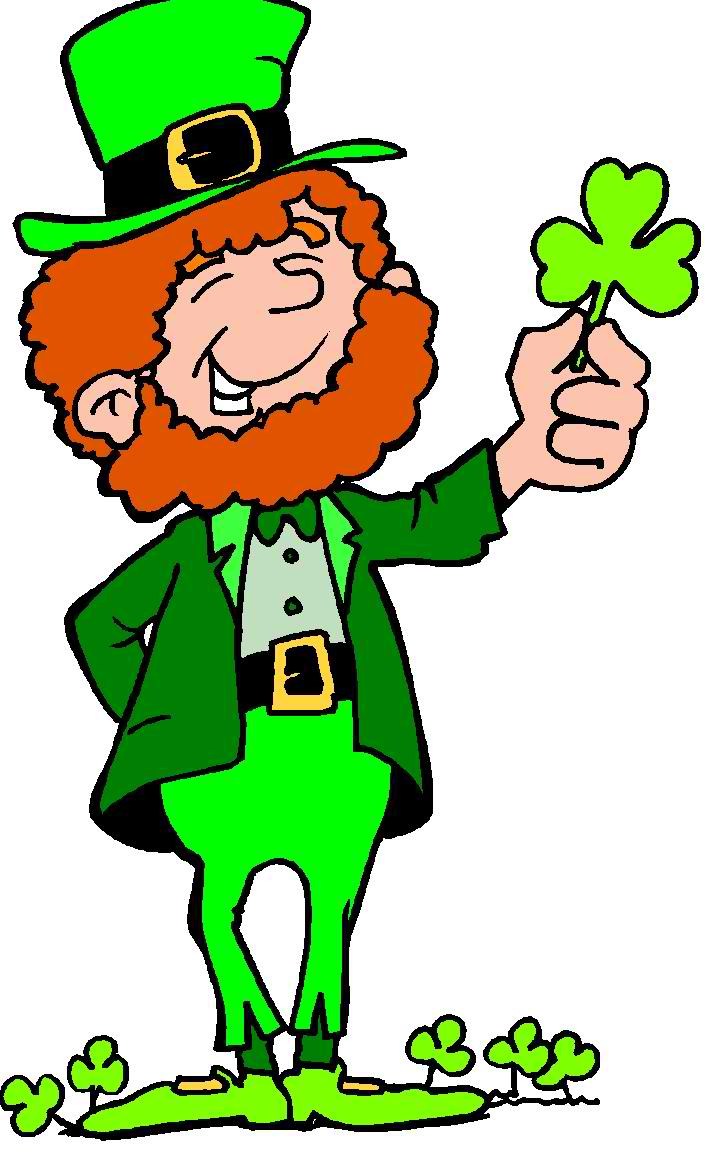713x1152 Leprechaun And Shamrock Clipart
