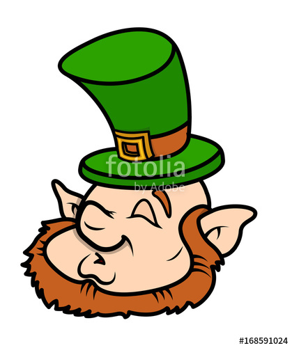419x500 Sleeping Leprechaun Character Face Stock Image And Royalty Free