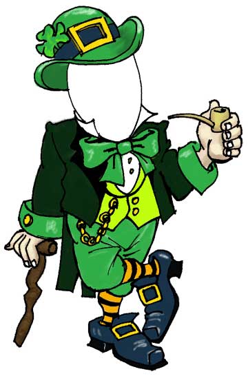 360x546 St. Patrick's Day Holiday Leprechaun Male Cutout