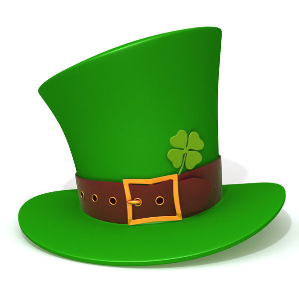 600x600 St Patricks Day Hat People 3d Model Cgtrader