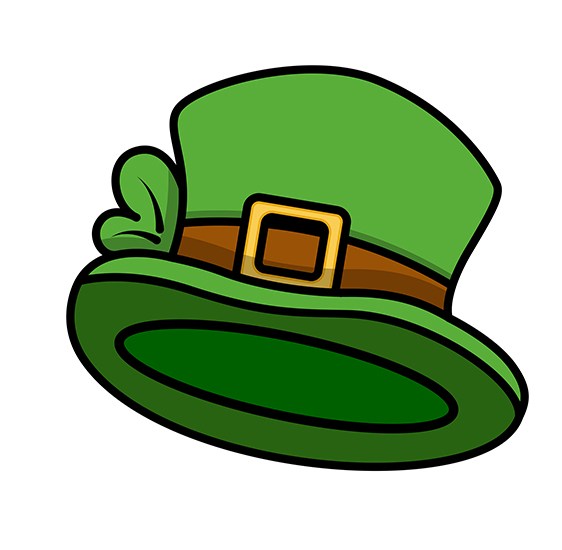 562x550 Download Free Cartoon Leprechaun Hat Vector Illustration