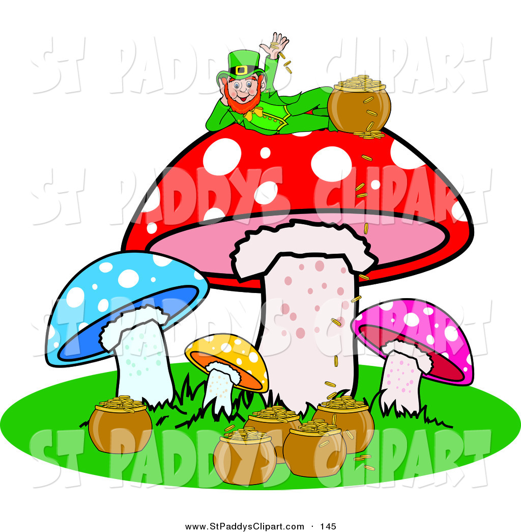 1024x1044 Vector Clip Art Of An Irish Leprechaun With His Pot Of Gold