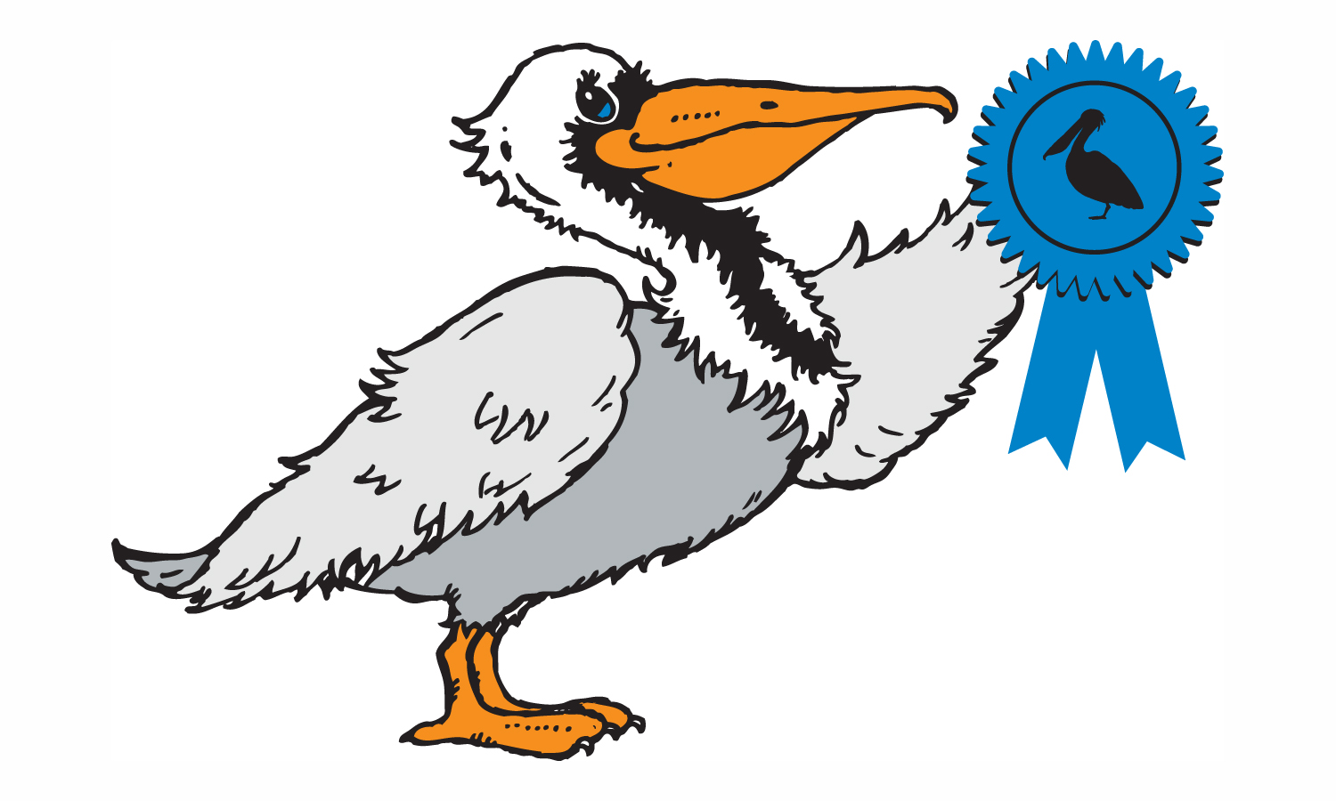 1500x900 Pelican Clip Art Black And White Clipart Panda