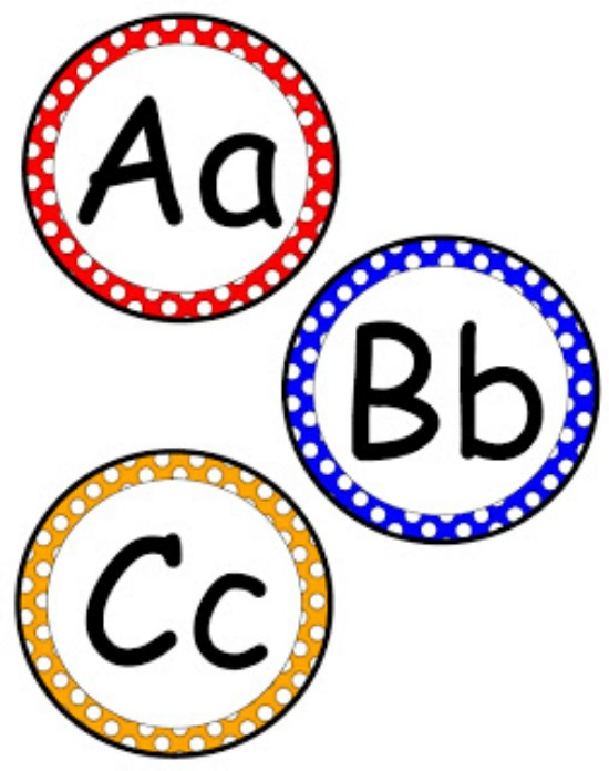 550x696 Printable Alphabet Cliparts