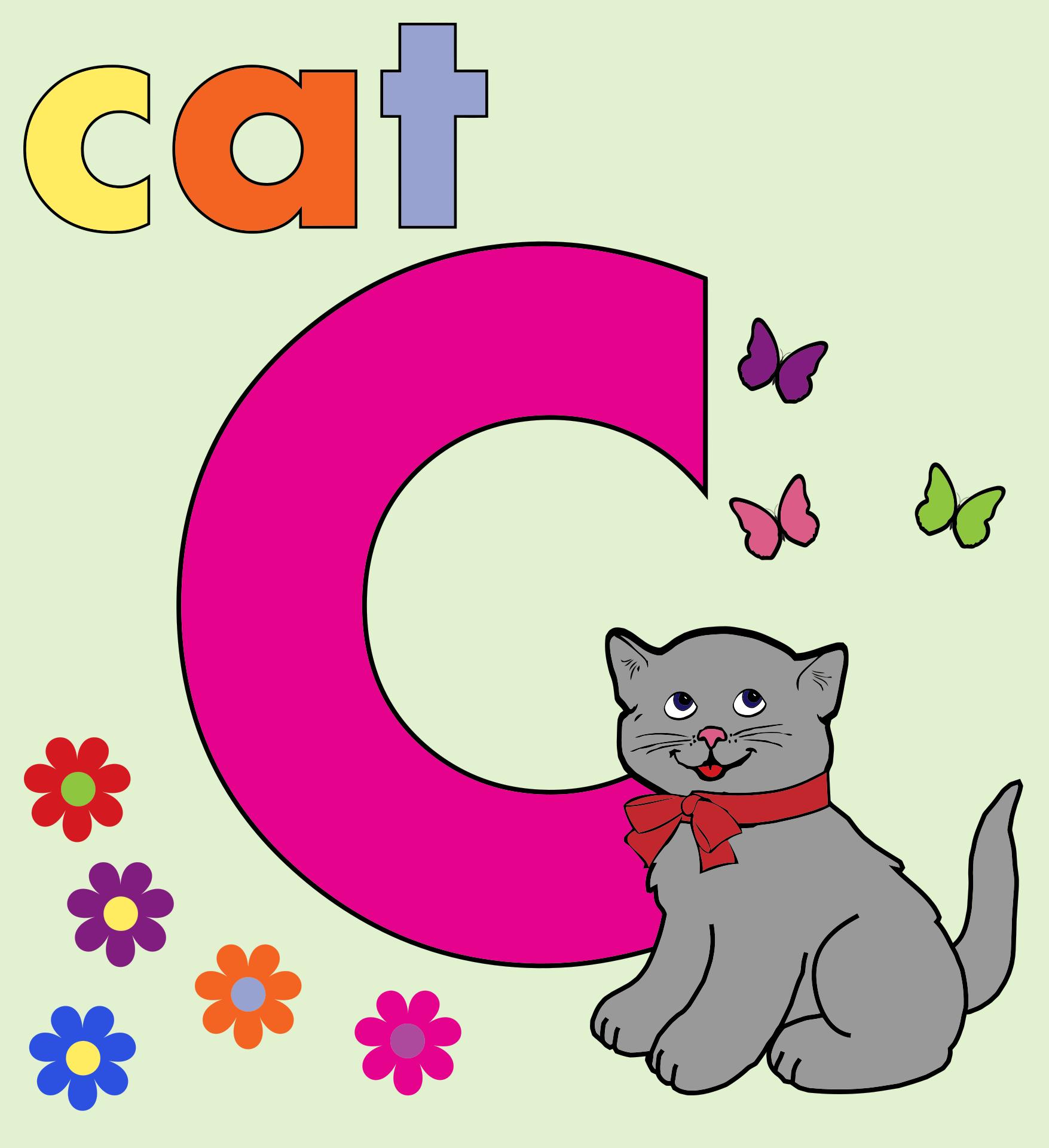 1755x1920 Cat Alphabet Letter C Clipart