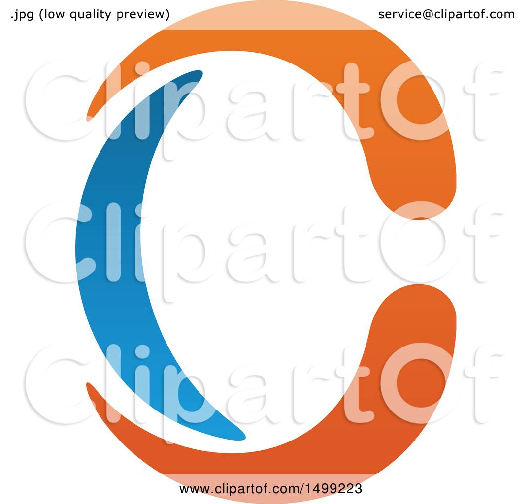 1080x1024 Clipart Of An Abstract Letter C Logo